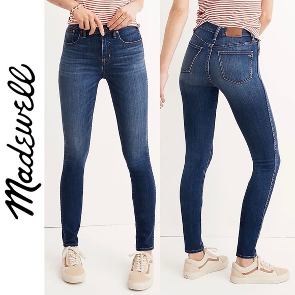 Madewell Denim - Madewell 10" High Rise Skinny Jeans in Danny Wash: TENCEL Denim Edition 32
